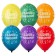 Shar Latex 14 “Happy Birthday”, serpentine, crystal, silk -screen printing, set 25 pcs., Mix