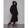 Coat insulated winter female, size 42, black color
