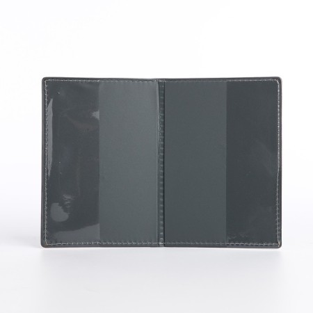 Passport cover, stitched, brown color-4