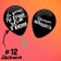 Shar Latex 12 "Offective", 5 pcs., Black