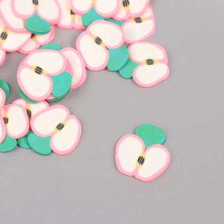 DECOR for creativity PVC "Pink apples in context" set of 20 grams 0.3x1.9x1.9 cm