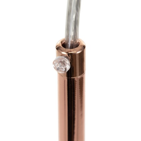 Bayerlux lamp Titto E27 40W gold 15x15x150cm-6