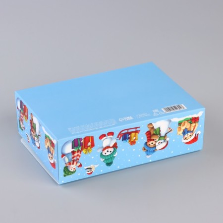 New Year's folding box "New Year's History" 16.5 x 12.5 x 5 cm, New Year-3