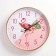 Wall clock, series: interior, "flamingo", smooth move, d-30 cm, aa