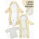 Combiason transformer winter Amarobaby Snowy Travel, height 62 cm, milk color