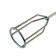 Mixer for Denzel 848417 gypsum mixtures, hexagonal shank 8 mm, 80x530 mm