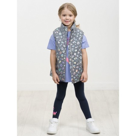 Vest for girls, height 104 cm, silver color-2
