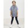 Vest for girls, height 104 cm, silver color