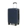 Middle suitcase 22 "On a zipper, code castle, 4 wheels, blue color