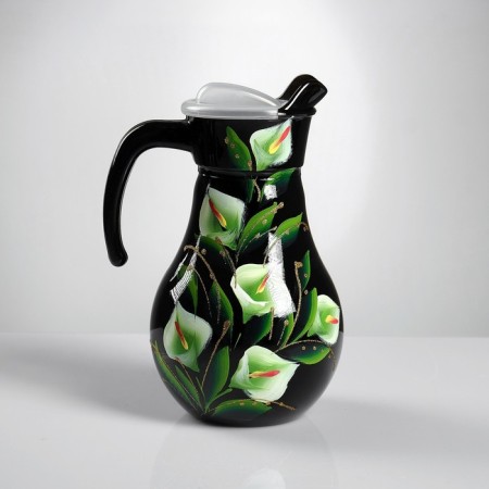 Set for juice with tray "Calla" art painting, 6 glasses 1250/200 ml-3