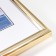 Photo frame plastic "Palette" 21x30 cm, gold, with a leg