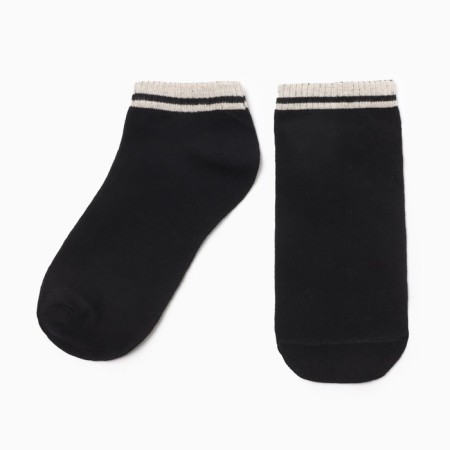 Women's socks shortened, black color, rr 23