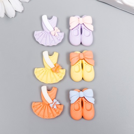 Decor for creativity plastic "Poins and dress" mix