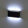 Decorative lighting LED 10W 3500k black IP54 for interior, facades of buildings