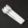 A set of plastic disposable spoons of tea, 12.5 cm, 12 pcs, white color