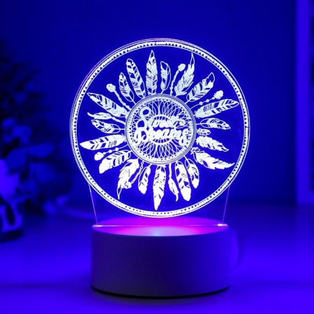 Light "feathers" LED RGB from the network 9.5x12x17 cm Risalux-5