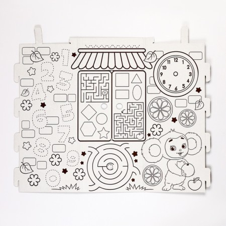 Cardboard house "Cheburashka"-9