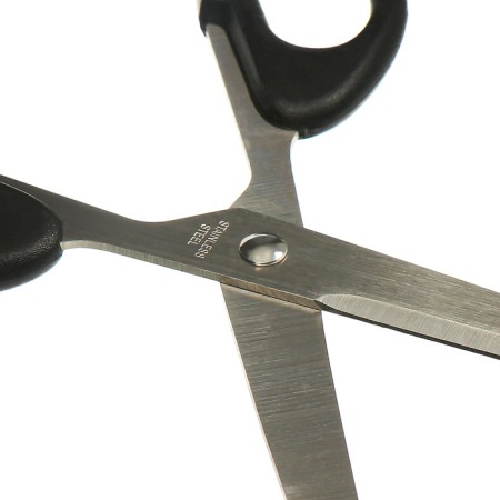 Chancellery scissors 18.0cm office plastic handles, euro suspension-4