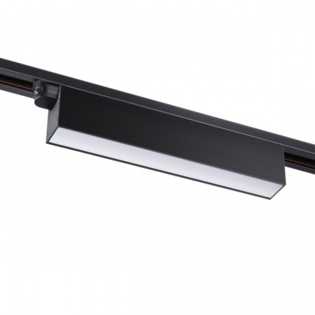 Snow -shaped single -phase three -core LED Novotech. Iter, 18W, LED, 66x315x36 mm, black color