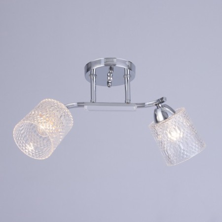 Ceiling chandelier "Amis" E27 2x40W chrome 44x17x22cm-1