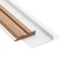 Hidden skirting board SK 60 mm white 2.4 m