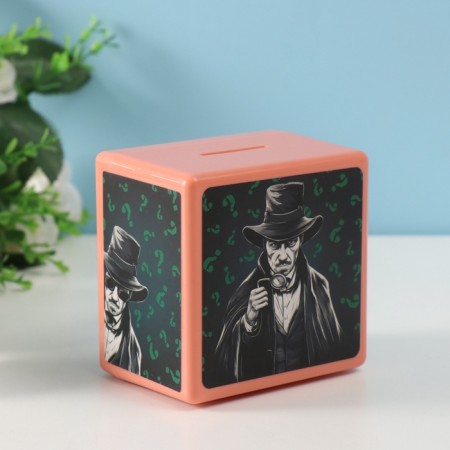 Piggy bank Plastic "See Detective" 8.5x6x8.5cm-6
