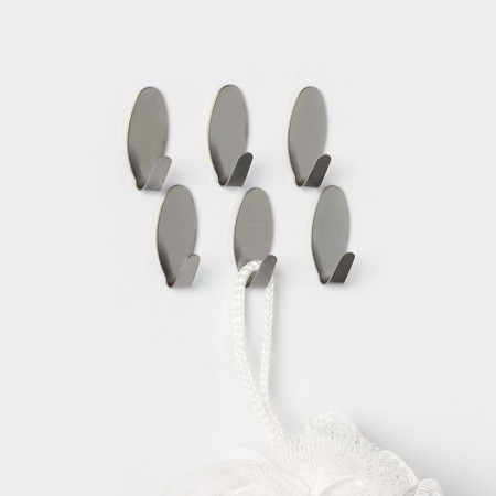 Self -adhesive hooks Savanna "Oval", 6 pcs, metal-3