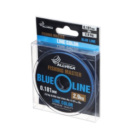 Monophile Fine Allvega Fishing Master, diameter 0.181 mm, test 2.9 kg, 30 m, blue-1