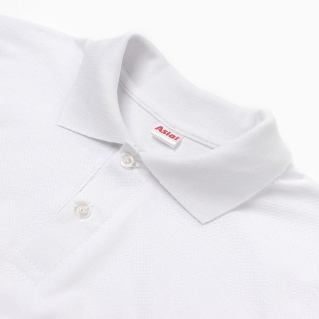 T -shirt male polo, white color, size 52-1