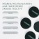 PinneApple makeup sponge, set - 7 pcs, d = 5.5 cm, with a holder, in a case, emerald color