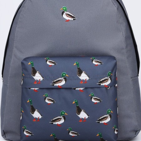 School textile “ducks”, with a pocket, the color is gray-3