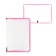 Plastic folder A4, 325 x 230 x 25 mm, lightning around, calligrata "office", PM-A4-01, 0.5 mm, transparent, pastel, pink