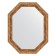 Mirror in the baguette frame, vignette antique bronze 85 mm, 75x95 cm