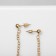 Earrings Metal "Bohemia" balls on a chain, color gold