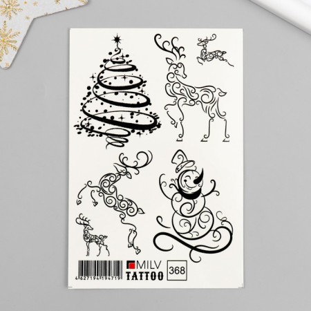 Tattoo on the body "Patterns" 10x15 cm