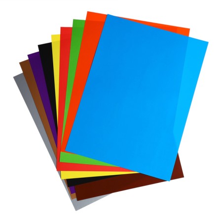Colored paper A4, 10 colors, 10 sheets, erichkrause, bilateral, coated, in the folder, density 80 g/m2, crafts of crafts-6