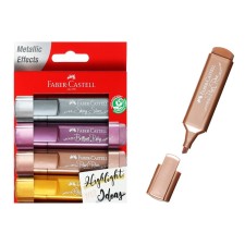 A set of Faber-Castell TL 46 Metallic 4 color, 5.0 mm, flickering metallic metallic, 154640