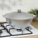 Cauldron, 4.5 l, aluminum lid, alloy handles, silver color