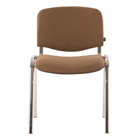 STULL for staff and visitors to Brabix ISO CF-001, chrome frame, brown fabric-1
