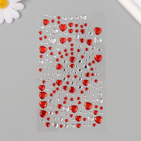 Decor for creativity plastic "Rhuba. Hearts" 25.2x9.6x0.5 cm-1