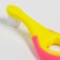 Children's toothbrush, nylon, with a limiter, pink color