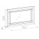 Hinged mirror Sherlock 7, 599 × 16 × 942 mm, color ash anchor light light