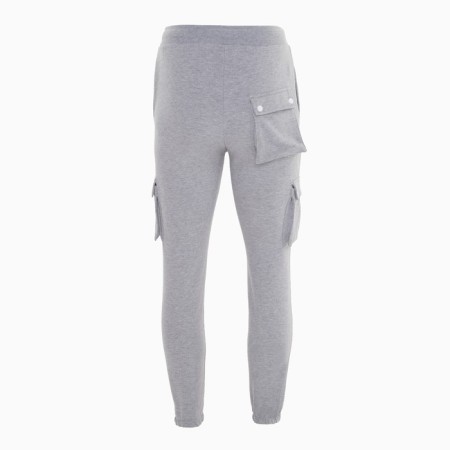 Male pants, color gray melange, size 44-9