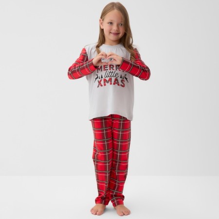 New Year. Pajama Children's KAFTAN "X-MAS" Size 36 (134-140 cm)-1