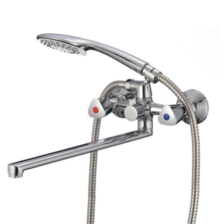 MILARDO TRISBL2M10 bath mixer, pour 324 mm, chrome