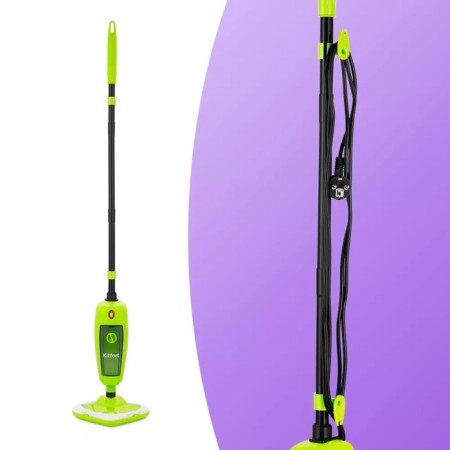 Steam mop KitFort KT-1055, 1000 W, 240 ml, cord 3.3 m, green-3