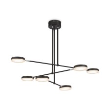 Suspendor Lamp Maytoni Mod070pl-L38B3K, 6XLED, 40W, 89x55x61.6 cm, 2500lm, Black color Black