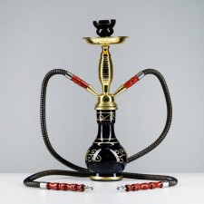 Кальян "Амоль",  42 см, 2 трубки, черный