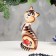 Souvenir "Cat with a cat for good luck", 2 pcs, gzhel color