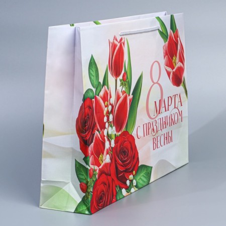 Package Gift Laminated Horizontal, Packaging, "Feast of Spring", L 28 x 38 x 9 cm-3
